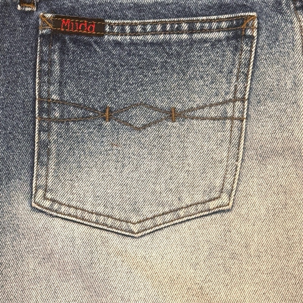 Mudd Denim Mini Skirt Jrs Sz 9 29x14 Low Rise Y2K 2000s Vintage Gen Z Aesthetic - Picture 9 of 12
